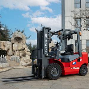 מלגזה דיזל 2.5T-5T, גובה הרמה 3m-6m, תיבת הילוכים אוטומטית, ממקם מזלגות, הזזת מזלגות צידית, צמיגים מלאים, מלגזה למחסנים - Product Image 2