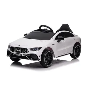 BBJ Licensed Mercedes Benz CLA45 Kids Electric Car Baby 2 Seats Battery Toy Cars Children 12V Ride On Cars For Kids To Drive