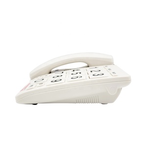 Téléphone fixe filaire avec touches amplifiées, haut-parleur bidirectionnel et fixation murale pour <span class=keywords><strong>personnes</strong></span> âgées - Product Image 5