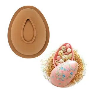Halloween Easter Two Piece Single Half Round Egg Mousse Cake Mold