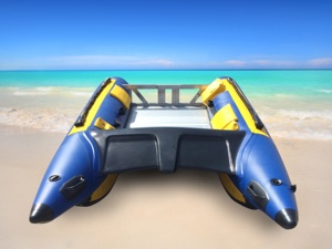 Goethe Goboat GTG335 Inflatable Thunder Cat Hydro Force 2 Người Inflatable Thuyền Đánh Cá Catamaran - Product Image 2