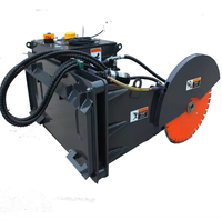 Produit phare HCN : Scie circulaire pour chargeuse compacte, idéale pour le creusement de fossés dans l'asphalte et le béton