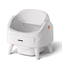 Bac à litière automatique intelligent pour chat, nettoyage facile, grande capacité, protection de sécurité, toilette intelligente pour chat, contrôle par application WiFi