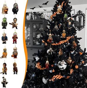 Décorations d'arbre <span class=keywords><strong>de</strong></span> Noël d'Halloween, pendentif en acrylique effrayant <span class=keywords><strong>Film</strong></span> d'<span class=keywords><strong>horreur</strong></span> Ornements suspendus Fournitures <span class=keywords><strong>de</strong></span> fête Pendentif <span class=keywords><strong>de</strong></span> voiture d'Halloween - Product Image 2