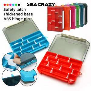 Caja <span class=keywords><strong>de</strong></span> <span class=keywords><strong>Pesca</strong></span> <span class=keywords><strong>de</strong></span> Plástico <span class=keywords><strong>de</strong></span> Alta Calidad, OEM ODM, 20.5*14*2.5cm, 6 Colores, <span class=keywords><strong>de</strong></span> Una Sola Capa, para Señuelos <span class=keywords><strong>de</strong></span> <span class=keywords><strong>Pesca</strong></span>, Juego <span class=keywords><strong>de</strong></span> Herramientas, para Ríos y Lagos - Product Image 5