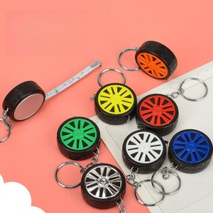 Cinta métrica retráctil de acero al carbono para llavero, 1m 3ft, mini portátil, para medición de ruedas de coche, herramienta de dimensionamiento y mercantilización - Product Image 4