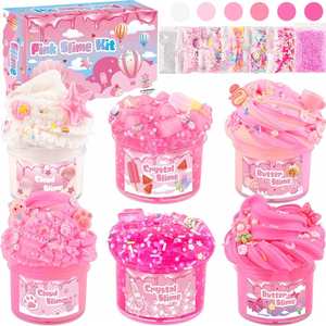 Paquete de Regalo de Slime Táctil con Frascos de Slime Elástico, Cristalino, Ligero y Suave como Mantequilla, Recompensas Navideñas para Jóvenes Artistas - Product Image 1