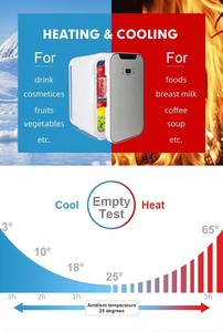 Réfrigérateur de voiture <span class=keywords><strong>12V</strong></span>/220V, congélateur portable 16L, refroidisseur et chauffe-eau, contrôle numérique de la température <span class=keywords><strong>pour</strong></span> SUV, camion, fourgonnette, voyage en voiture, camping - Product Image 5