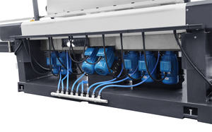 Máquina pulidora de bordes de vidrio PLC de borde plano de línea recta opcional Máquina de bordeadora de vidrio de 9 ruedas - Product Image 5