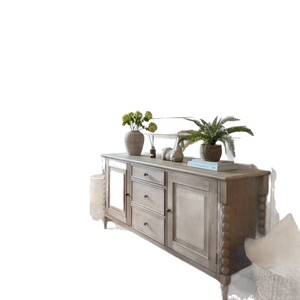American Style Solid Wood <b>Sideboard</b> <b>Storage</b> Cabinet Living Room Entryway Furniture - Product Image 5