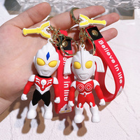 20 tipos de figuras de anime de Ultraman 'Salty Egg', llaveros de gel de silicona, colgantes para mochila, adornos para árbol de Navidad, individuales