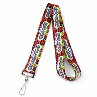 Sangle de lanière par sublimation en ruban de 1,7 mm d'épaisseur, rouleau de 16 mm, blanc Atlas vierge pour porte-badge et porte-clés