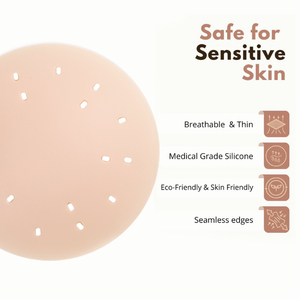 보이지 않는 젖꼭지 커버 실리콘 페이스트 그리피 젖꼭지 커버 접착 원활한 가슴 지원 여성용 스티커 젖꼭지 커버 - Product Image 3