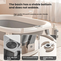 Baignoire pliable pour animaux de compagnie, baignoire pliable pour chiens et chats, baignoire de toilettage portable anti-évasion avec drain pour petits/moyens animaux
