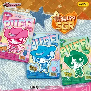 POWERPUFF GIRLS Blind Box verzamelkaartspel Anime personage schattige accessoires verjaardagscadeau exquisiete speelgoed papier X-element - Product Image 4