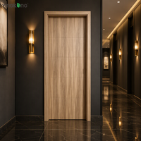 Portes WPC Yingkang Chine, 6 panneaux, composite, sans formaldéhyde, anti-poussière, pour projets d'appartements et d'hôtels, commande en gros