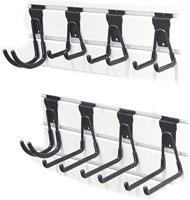 Divers styles de tailles PVC Heavy Duty Slot Plate Wall Hooks And Tool Organization Details Slatwall Accessories