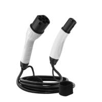 Câble de recharge EV portable Type 2 16A 32A, ensemble de câbles de recharge EV 7KW à 22KW, câble de chargeur de voiture électrique AC fabriqué