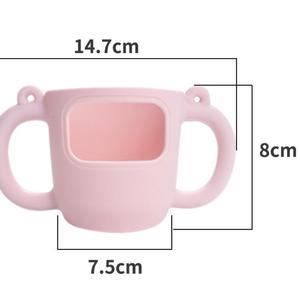 Housse de protection en silicone pour thermos et bouteille d'eau avec poignée et cordons colorés - Product Image 3