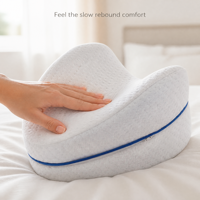 Coussin de jambe en mousse à mémoire de forme en forme de cœur pour couple, avec soutien à récupération lente et coutures, pour femmes enceintes, personnalisable
