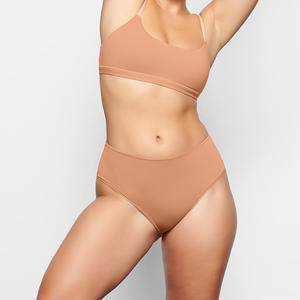 <span class=keywords><strong>Slip</strong></span> da Donna in <span class=keywords><strong>Cotone</strong></span> a Vita Bassa Stile Bikini, Mutandine Tinta Unita da Donna Taglie Forti Senza Cuciture L-3XL, Intimo Oversize in <span class=keywords><strong>Cotone</strong></span> - Product Image 3