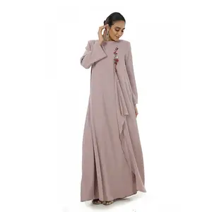 Muslim Products Islamic Most Beautiful Elegant Soft Style Kimono Wholesale Abaya Jubah