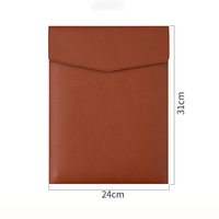 Carpeta de Documentos A4 de Cuero PU al por Mayor, Organizador de Archivos Premium para Oficina, Bolsa de Documentos de Gran Capacidad, Regalo Empresarial