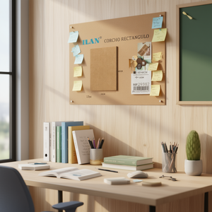 Pannello in Sughero Rettangolare ILAN 30x40cm, Set da 12 Pezzi per Esposizione Avvisi - Product Image 2