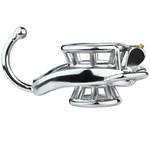 Gabbia per Pene FRRK, Gabbia di Castità Maschile con Cintura per Denial Erettile, Giocattoli Sessuali BDSM per Coppie - Product Image 6