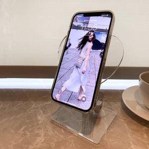 Soporte Magnético para Teléfono en Forma de Corazón, Multifuncional, Ajustable, de Acrílico Transparente, para Escritorio - Product Image 6