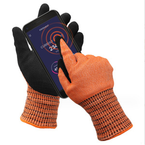 Guantes de Pantalla Táctil Resistentes a Cortes Lao An Nivel 5 HPPE con Recubrimiento de Nitrilo para la Industria de Soldadura Tallas S M L XL - Product Image 1