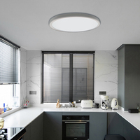 Plafonnier en plastique led couverture forme ronde moderne réglable 22w 18w plafond en surface avec lumière luxe pour le salon