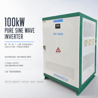 Convertisseur DC/AC triphasé hors réseau à onde sinusoïdale pure SANDI SDP-100KW, 220V-480V, transformateur basse fréquence, isolation 95%