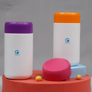 Frasco de plástico HDPE con color personalizado, productos de farmacia/suplemento, 250ml, 200ml, 225ml