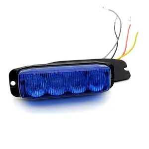 ECE R65 led flashing grill lights high power Blue Led Warning Strobe Light LED Surface Mount headlight