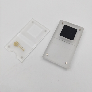 Organisateur de bijoux en acrylique rectangulaire avec logo personnalisé Boîte de matériaux en PC transparente avec LED Bague en <span class=keywords><strong>pierre</strong></span> Autres pierres précieuses Carton de stockage - Product Image 3