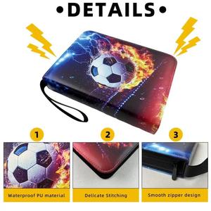 Y Y Custom 400-Pocket Football Card Binder, 4-Pocket Waterproof Album with Removable Sleeves for Collectors - Product Image 2