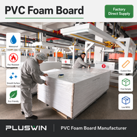 Feuille de mousse PVC ignifuge blanche 3mm/5mm/8mm avec service de découpe pour la décoration intérieure et la signalétique