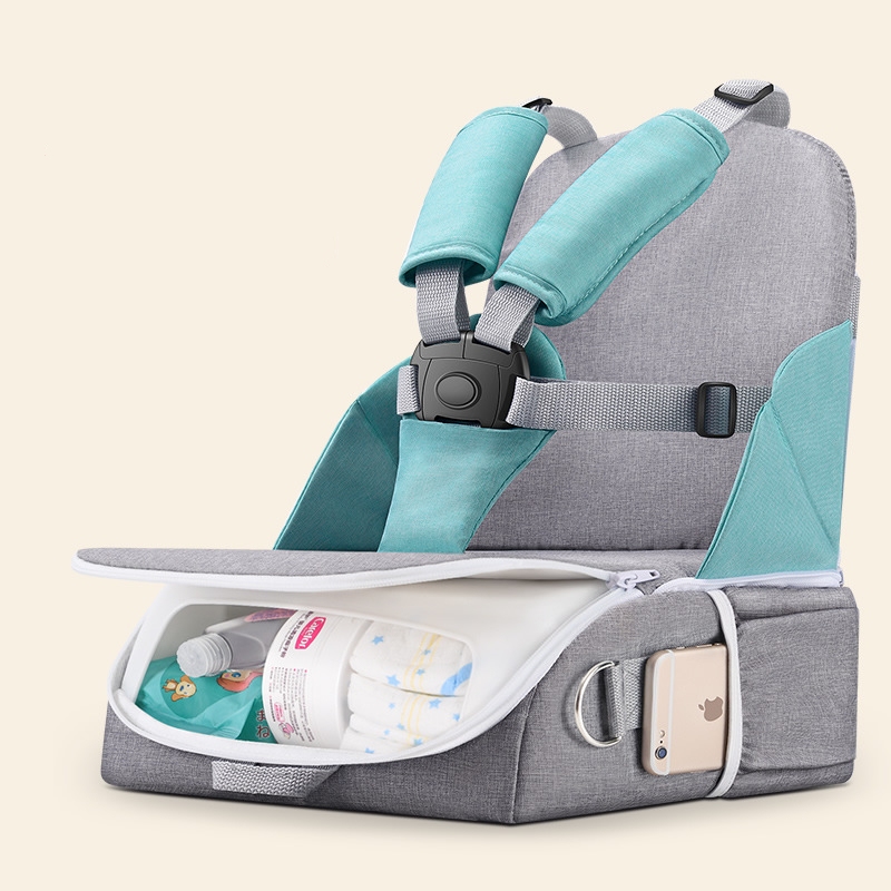 Portable Dining Chair Mummy Bag Folding Baby Travel Booster Seat Kids Diaper Bag Newborns Nursing Dining Feeding Safety Seat