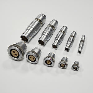 Conector Circular de Empuje y Tracción de 2 Pines Serie K con Carcasa de Aluminio DIN Impermeable IP68 y Contactos de Cobre con Autobloqueo - Product Image 3