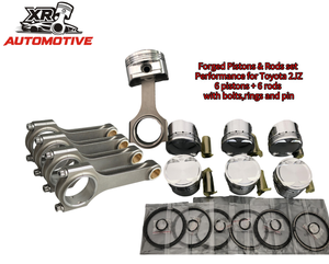 <span class=keywords><strong>Bielle</strong></span> en acier <span class=keywords><strong>forgé</strong></span> SAE <span class=keywords><strong>et</strong></span> jeu de pistons 4032 pour moteur Toyota 2JZ-GTE Twin Turbo 2JZ pour Supra - Product Image 2