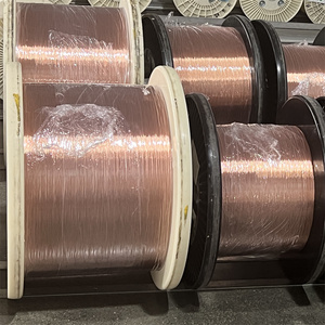 Material CCA Alambre de aluminio revestido de cobre 0,12mm-0,8mm Alambre CCAM 30% Alambre de magnesio revestido de cobre para cable de comunicación - Product Image 2