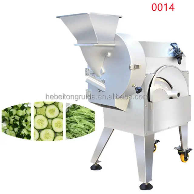 Groente Snijmachine Met Grote Capaciteit Ui Aardappel Wortel Snijden Shredder Machine Commerciële Groente Fruit Snijder