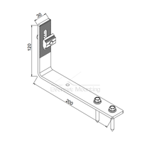 Système de fixation de panneaux solaires Everest Mounting SUS 304 pour toits en tuiles plates, accessoires pour une installation facile sur le toit
