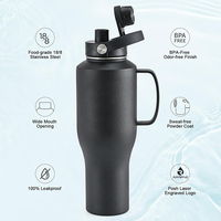 Gobelet isotherme en acier inoxydable à double paroi de 40 oz de qualité supérieure pour la salle de sport