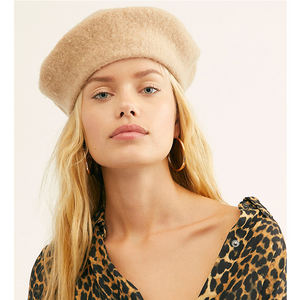 Boina Francesa de Lana Cálida de Color Sólido Personalizada de la <span class=keywords><strong>Mejor</strong></span> Calidad al Por Mayor a Precio Económico <span class=keywords><strong>para</strong></span> Mujer - Product Image 2