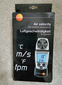 เครื่องวัดความเร็วลม testo 410-2แบบมือถือดั้งเดิมพร้อมเครื่องวัดความชื้นเครื่องวัดความเร็วลมสำหรับเครื่องมือทดสอบ - Product Image 6