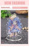 Blanc personnalisé Transparent Anime acrylique dessin animé présentoirs pas de minimum pas cher Table imprimée UV découpée à l'emporte-pièce