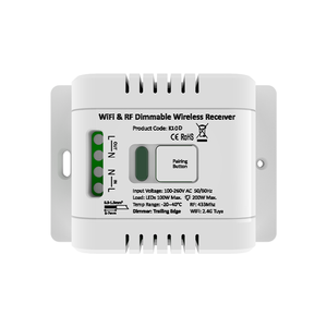 Récepteur de gradation 1 canal AC100-240V RF433 /Tuya WiFi SCR-gradateur fonctionne avec interrupteur cinétique pour gradation lumière/<span class=keywords><strong>LED</strong></span> - Product Image 2