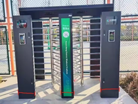 Tourniquet pleine hauteur en acier inoxydable 304 avec reconnaissance faciale et lecture de carte – Barrière rotative
